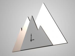 modern clock 3D Model