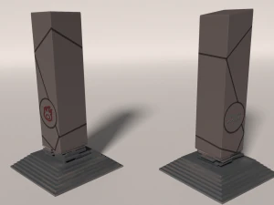 fire-water pillar 3D Model