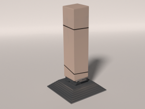 fire-water pillar 3D Model