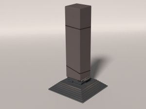 fire-water pillar 3D Model