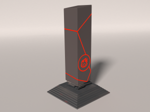 fire-water pillar 3D Model