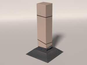 fire-water pillar 3D Model