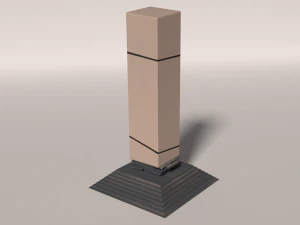 fire-water pillar 3D Model
