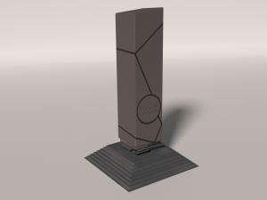fire-water pillar 3D Model