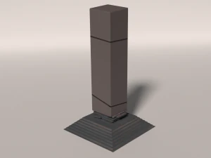 fire-water pillar 3D Model