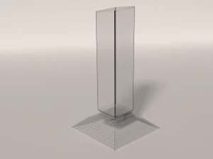 fire-water pillar 3D Model