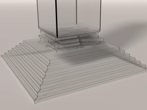 fire-water pillar 3D Model