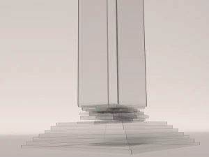 fire-water pillar 3D Model