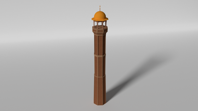 minaret 3D 모델 .c4d .max .obj .3ds .fbx .stl .blend 