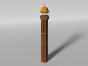 minaret Model 3D