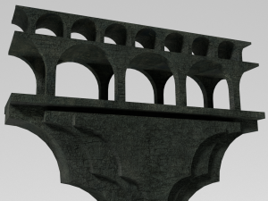 aqueduct section 3D 모델