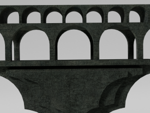 aqueduct section 3D 모델