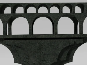 aqueduct section 3D Model
