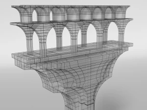 aqueduct section 3D Model