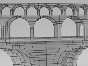 aqueduct section 3D 모델