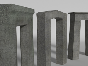 ancient gates set 3D 模型