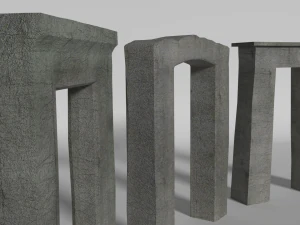 ancient gates set 3D Model