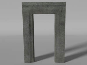 ancient gates set 3D 模型