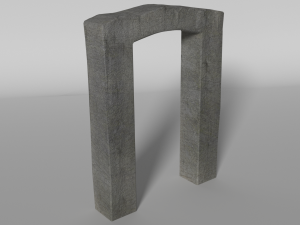ancient gates set 3D 模型