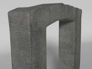 ancient gates set 3D 模型