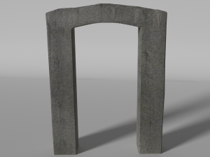 ancient gates set 3D 模型