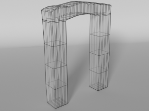 ancient gates set 3D 模型