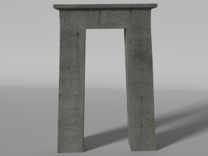 ancient gates set 3D 模型