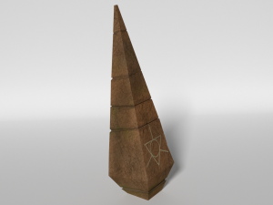 ceremonial pillar Model 3D