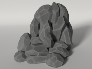 low poly rocks 3D Модель