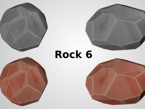low poly rocks 3D Модель