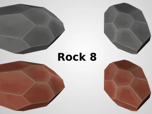 low poly rocks 3D Model