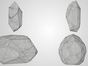 low poly rocks 3D Модель