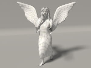 angel statue 1 3D-Modell