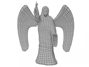 angel statue 2 3D Model
