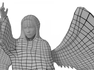 angel statue 2 3D Model