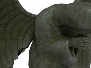angel statue 3 3D 模型