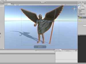 angel statue 4 3D Model