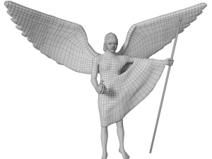 angel statue 4 3D Model