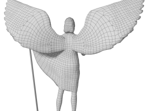 angel statue 4 3D Model