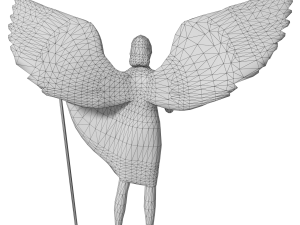 angel statue 4 3D Model