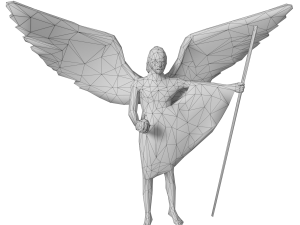 angel statue 4 3D Model