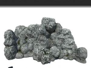 Confezione da 12 formazioni rocciose Modello 3D