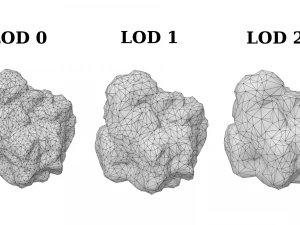 12 rock formations pack 3D Model