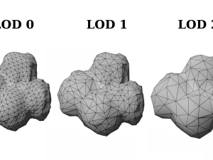 12 rock formations pack 3D Model