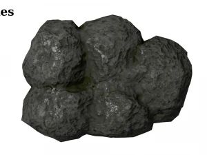 12 rock formations pack 3D Model