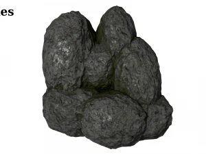 12 rock formations pack 3D Model