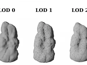 12 rock formations pack 3D Model