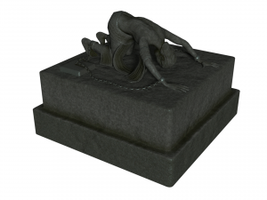 bound man statue Model 3D