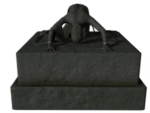 bound man statue 3D Model