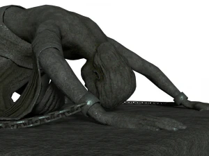 bound man statue 3D Model
